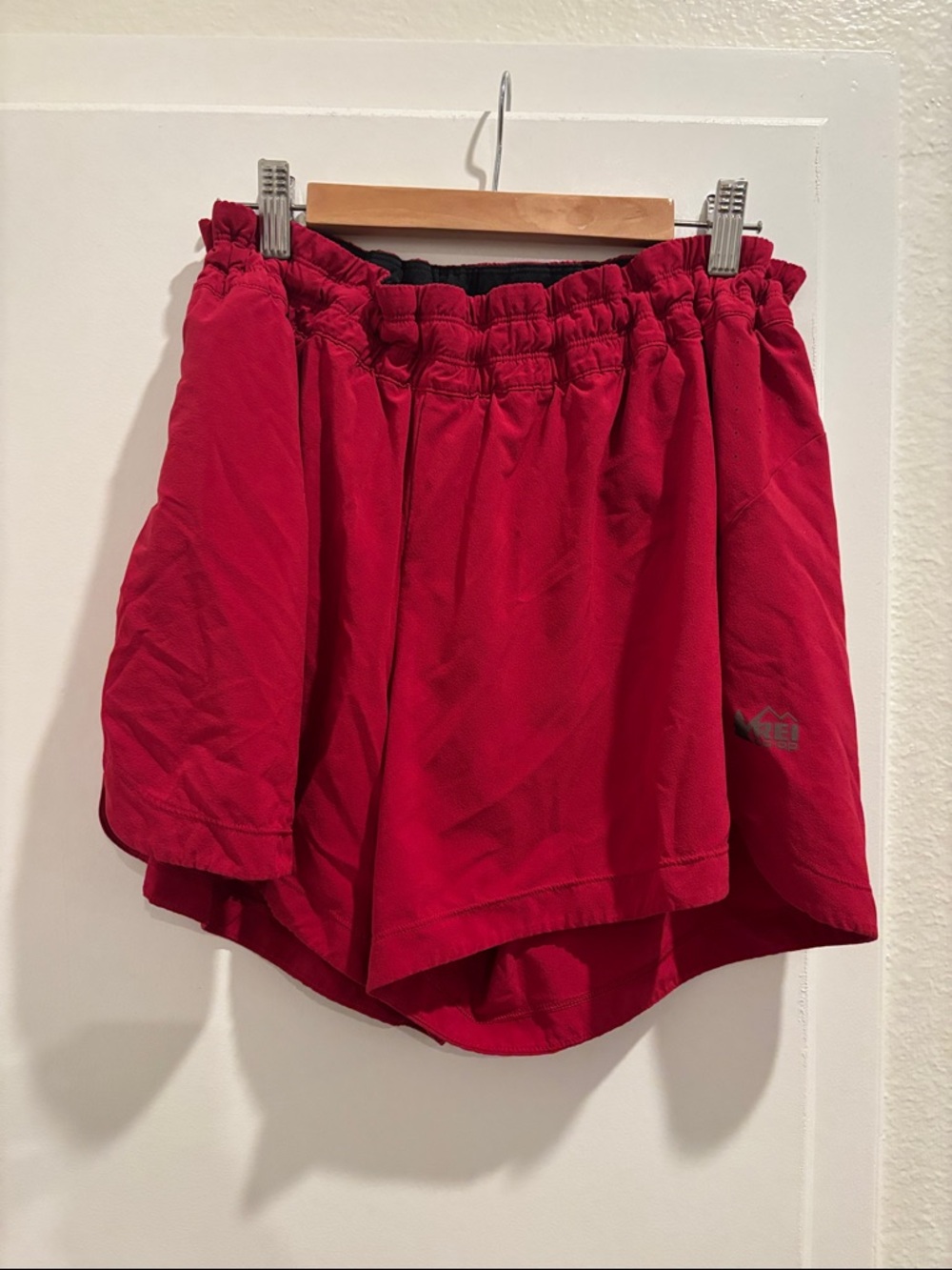 REI Women's Bright Red Athletic Running Shorts